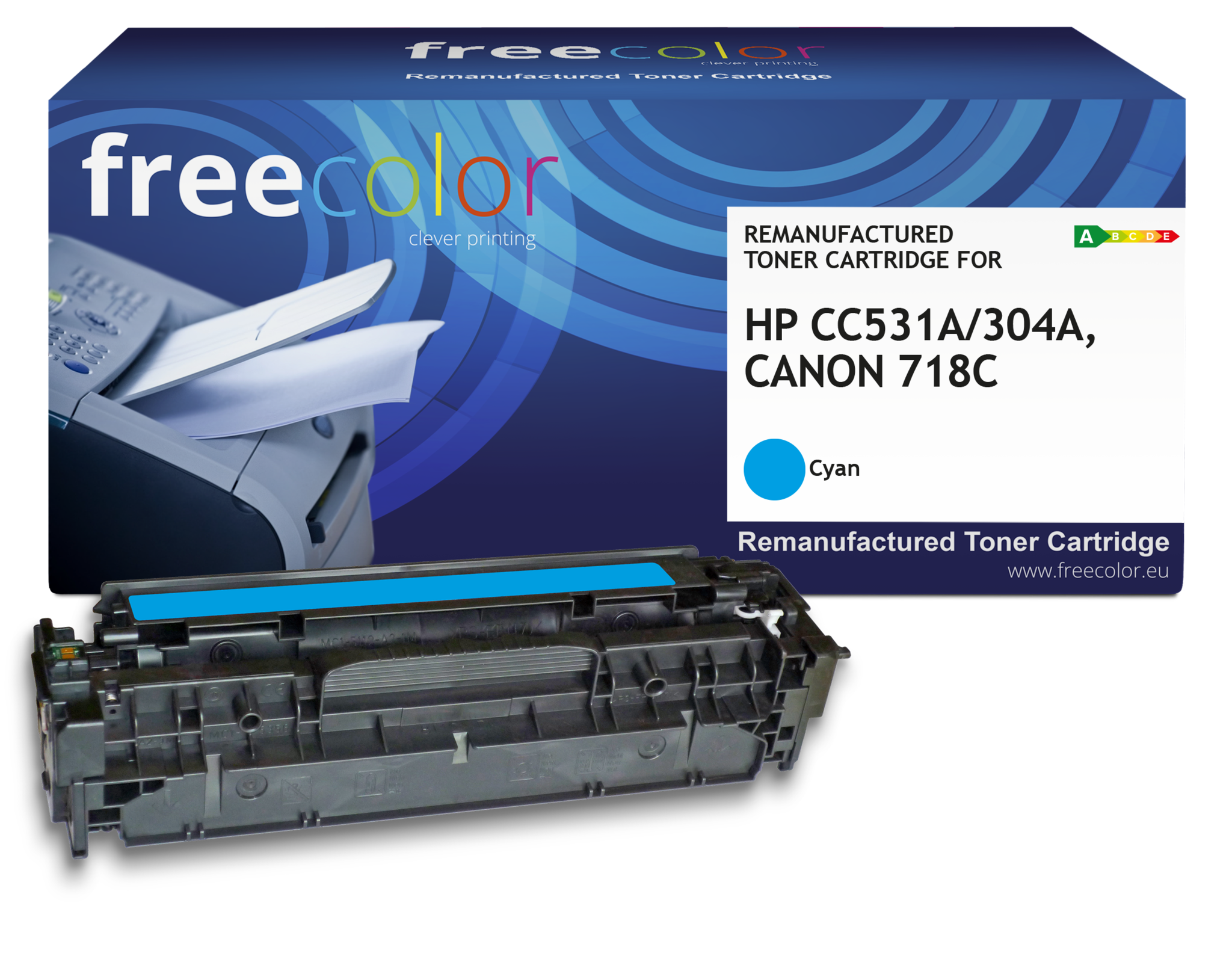 Free Color Free Color toner (replaces HP 304A CC531A) cyan 2800p CC