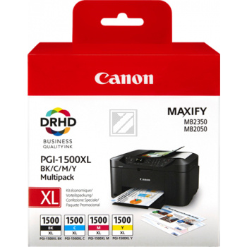 Canon Canon inktcartridge PGI-1500XL, 1.020 - 1.200 pagina's, OEM 9182B010, 4 kleuren