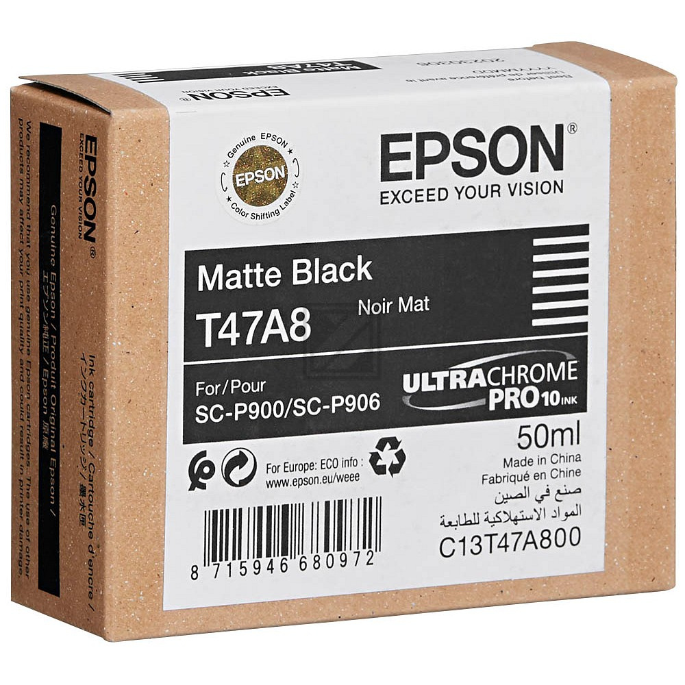 EPSON (C13T47A80N) SC ink matte black 50ml (original)