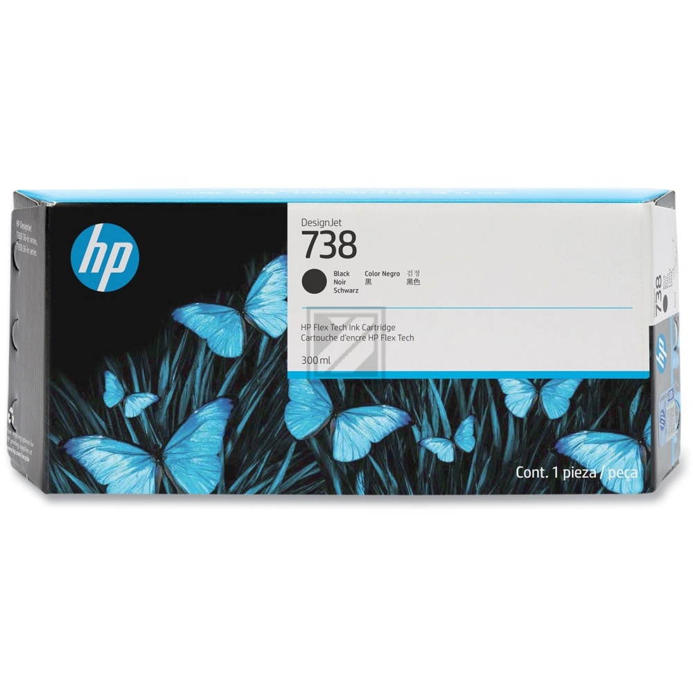 HP (498Q0A) 738M DNJ ink black HC 300ml (original)