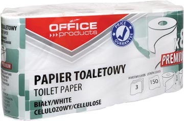 Office Products OFFICE products toiletpapier, 3-laags, 150 vel,wit, pak van 8 rollen