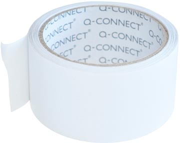 Q-CONNECT Q-CONNECT vinyl tape, dubbelzijdig, 50 mm x 10 m, 90 micron, transparant