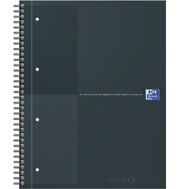 Oxford Oxford INTERNATIONAL Notebook Actie 30 jaar, 160 bladzijden, ft A4+, gelijnd, zwart