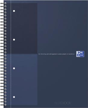 Oxford Oxford INTERNATIONAL Notebook Actie 30 jaar, 160 bladzijden, ft A4+, gelijnd, blauw
