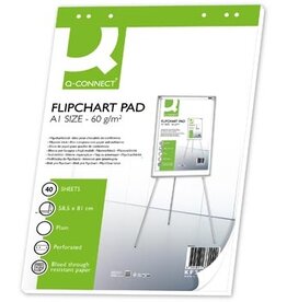 Q-CONNECT Q-CONNECT flip-overblok, ft 585 x 810 mm, 60 g/m², blanco, 40 vel