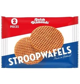 Dutch Diamonds Dutch Diamonds stroopwafels, per 2 verpakt, 2 x 40 g