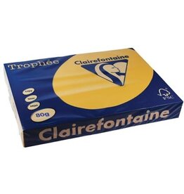 Clairefontaine Clairefontaine Trophée Pastel, gekleurd papier, A3, 80 g, 500 vel, goudgeel
