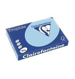 Clairefontaine Clairefontaine Trophée Pastel, gekleurd papier, A3, 80 g, 500 vel, blauw