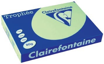 Clairefontaine Clairefontaine Trophée Pastel, gekleurd papier, A3, 80 g, 500 vel, groen