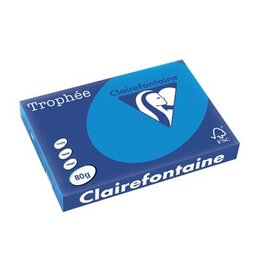 Clairefontaine Clairefontaine Trophée Intens, gekleurd papier, A3, 80 g, 500 vel, turkoois