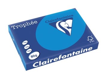 Clairefontaine Trophee A3 80G 500V Turkoois 3 STUK