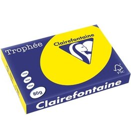 Clairefontaine Clairefontaine Trophée Intens, gekleurd papier, A3, 80 g, 500 vel, zonnegeel