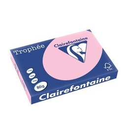 Clairefontaine Trophee A3 80G 500V Roze 3 St