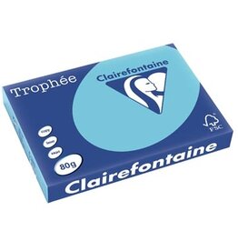 Clairefontaine Clairefontaine Trophée Pastel, gekleurd papier, A3, 80 g, 500 vel, helblauw