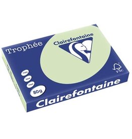 Clairefontaine Clairefontaine Trophée Pastel, gekleurd papier, A3, 80 g, 500 vel, golfgroen