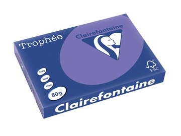 Clairefontaine Clairefontaine Trophée Intens, gekleurd papier, A3, 80 g, 500 vel, violet