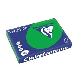 Clairefontaine Clairefontaine Trophée Intens, gekleurd papier, A3, 80 g, 500 vel, bijartgroen
