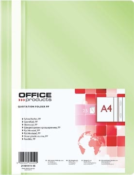 Office Products Op Bestekmap A4 Lgrn 25 STUK