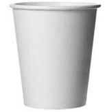 Drinkbeker uit karton, 180 ml, 100 stuks, wit — levering per 25