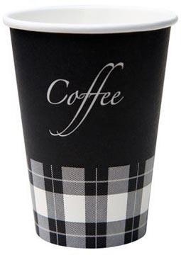 Beker Kart 180Ml P100 Zw 25 STUK