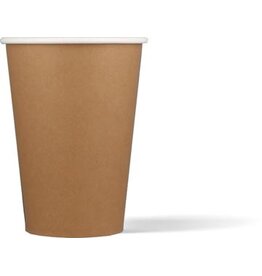 Drinkbeker uit karton, kraft, 180 ml, 100 stuks, bruin