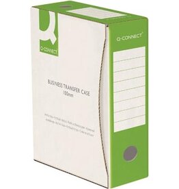 Q-CONNECT Q-CONNECT archiefdoos, A4, rug 10 cm, in karton van 400 g/m², wit-groen