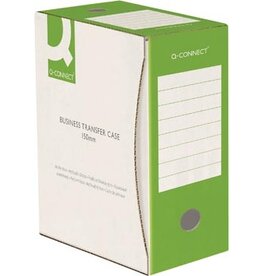 Q-CONNECT Q-CONNECT archiefdoos, A4, rug 15 cm, in karton van 400 g/m², wit-groen