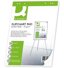Q-CONNECT Q-CONNECT flip-overblok, ft 65 x 98 cm, 70 g/m², geruit, 50 vel