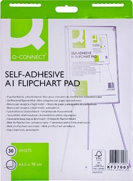 Q-CONNECT Q-CONNECT flip-overblok, zelfklevend, ft 63,5 x 78 cm, 30 vel