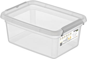 DONAU Home DONAU Home opbergdoos, 4,5 liter, transparant