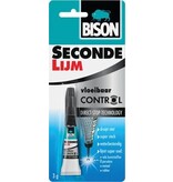 Bison Bison secondelijm Control Vloeibaar, tube van 3 g, op blister