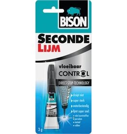Bison Bison secondelijm Control Vloeibaar, tube van 3 g, op blister