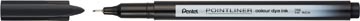 Pentel Pentel Pointliner fineliner S40, zwart — levering per 12