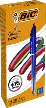 Bic BIC Colours Smooth Gradiant 4-kleurenbalpen, medium, blauw