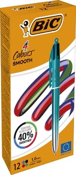 Bic BIC Colours Smooth Gradiant 4-kleurenbalpen, medium, groen