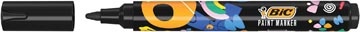 Bic Bic Paintmarker Zwart 12 STUK
