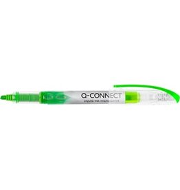 Q-CONNECT Q-CONNECT Liquid markeerstift, groen — levering per 12