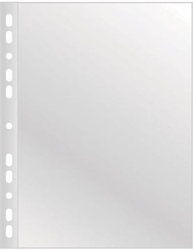 Office Products OFFICE products geperforeerde showtas, A4, 55 micron, glashelder, doos van 100 stuks