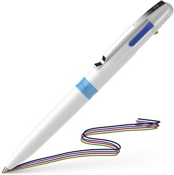 Schneider Schneider 4-kleurenbalpen Take 4, medium, lichtblauw/wit