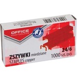 Office Products OFFICE products nietjes 24-6, verkoperd, doos van 1000 stuks