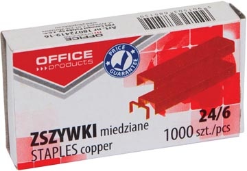 Office Products OFFICE products nietjes 24-6, verkoperd, doos van 1000 stuks