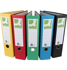 Q-CONNECT Q-CONNECT ordner, voor ft A4, uit Recycolor papier, rug van 8 cm, geassorteerde kleuren
