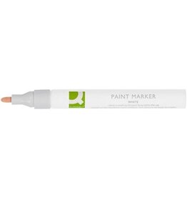 Q-CONNECT Q-CONNECT paint marker, op oliebasis, ronde punt, wit