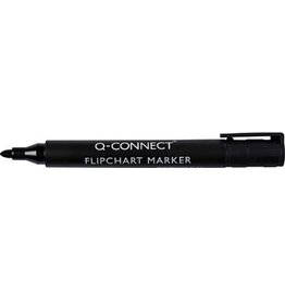 Q-CONNECT Q-CONNECT flipchartmarker, 2-3 mm, ronde punt, met clip, zwart