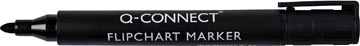 Q-CONNECT Q-CONNECT flipchartmarker, 2-3 mm, ronde punt, met clip, zwart