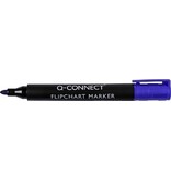 Q-CONNECT Q-CONNECT flipchartmarker, 2-3 mm, ronde punt, met clip, blauw