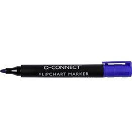 Q-CONNECT Q-CONNECT flipchartmarker, 2-3 mm, ronde punt, met clip, blauw