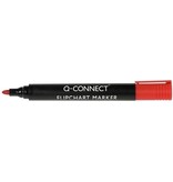 Q-CONNECT Q-CONNECT flipchartmarker, 2-3 mm, ronde punt, met clip, rood