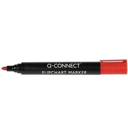 Q-CONNECT Q-CONNECT flipchartmarker, 2-3 mm, ronde punt, met clip, rood