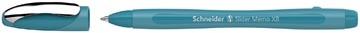Schneider Schneider balpen Slider Memo Colour Edition, extra breed, blauwe inkt, teal
